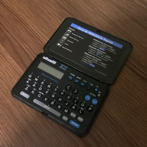 AGENDA ELETRÔNICA ITALIANA OLIVETTI D100 FUNCIONANDO ANOS 90