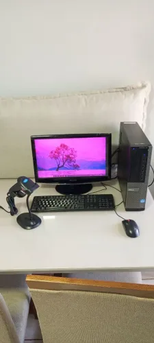Kit PDV computador DELL INTEL CORI I7, monitor de 17 PL e leitor de código de barras 