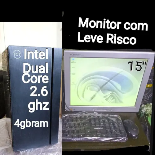 Computador Completo DDR3 Intel DualCore+Monitor Teclado Mouse