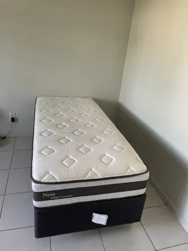 Conjunto cama box de solteiro Herval Ness