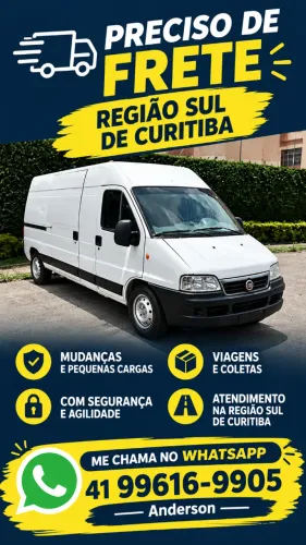 Frete para van - Região sul