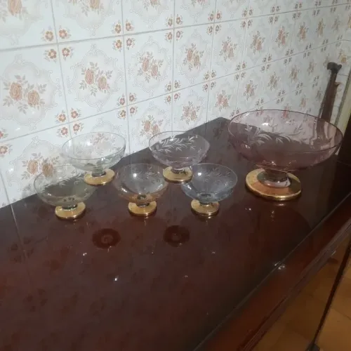 Conjunto para Sobremesa em Cristal