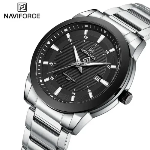 Relógio Naviforce Design Moderno em Aço Inoxidável
