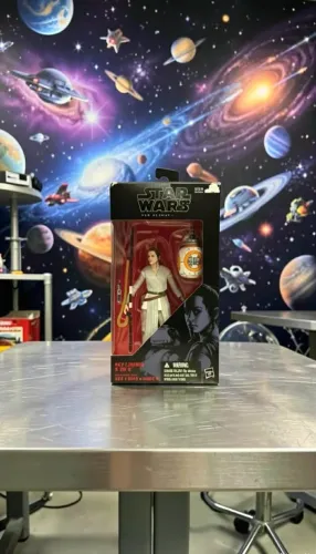 Boneco Star Wars The Black Series Rey Jakku E Bb8