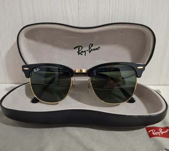 RayBan Clubmaster RB3016, cor clássica preto