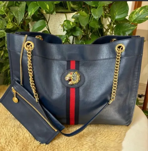 Bolsa Gucci Rajah Azul Marinho