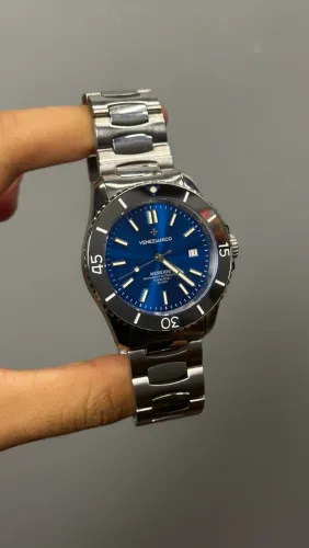 Relógio Venezianico Nereide Tungstênio 42mm Azul