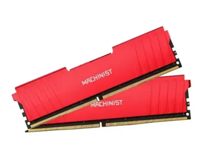 Memórias Ram Machinist Vermelha Com Dissipador 2X 8GB