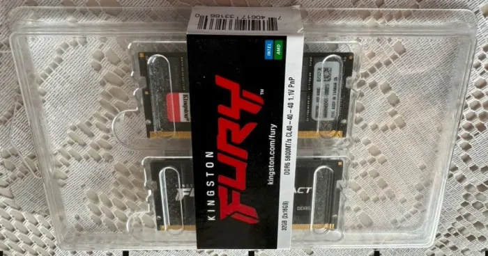 Memória Ram Ddr5 5600mhz Fury 32gb Kingston Kf556s40ibk2-32
