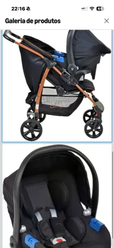 Carrinho de bebê + Cadeirinha e andajar
