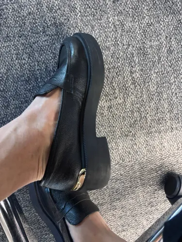Mocassim preto couro