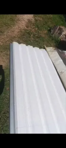 6 telhas de zinco e isopor 12 metros por 1 de largura 72m²