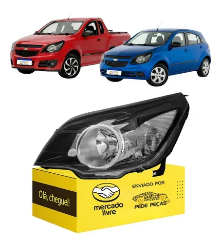 Farol Agile Montana 2010 11 12 13 14 15 16 17 18 19 2020 L.e Esquerdo/motorista