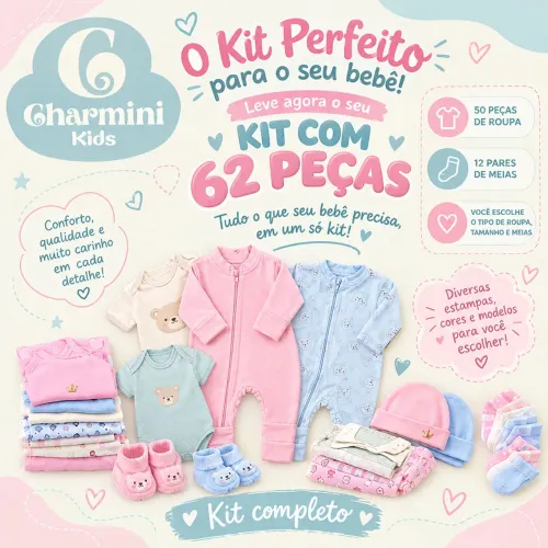 KIT 62 PEÇAS PARA BEBÊ