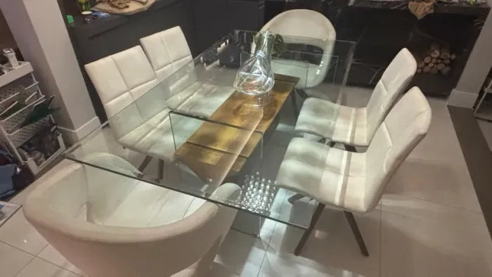 Conjunto de cadeiras giratórias sala de jantar