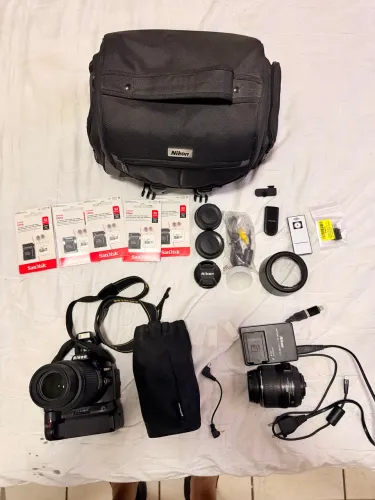 [OFERTA] - [KIT Câmera NIKON D3200] - [2 Lentes (18 a 55/55 a 200 mm) + Acessórios + BAG]