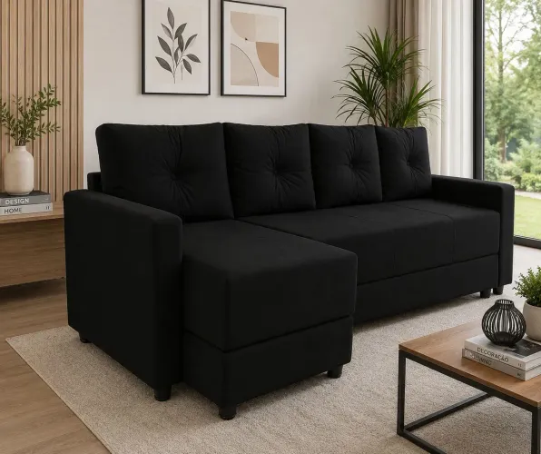 SOFÁ 4 lugares, vira 3 CAMAS! Moderno e RESISTENTE