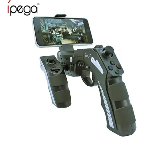 Controle Gamepad Gun Phantom Shox Bluetooth para Jogos de Tiro para Celular Ipega PG-9057 