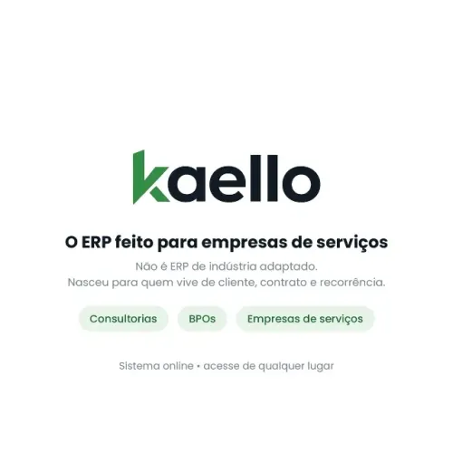 Sistema Erp Online para empresas de serviços- Gestão Consultoria Serviços Bpo