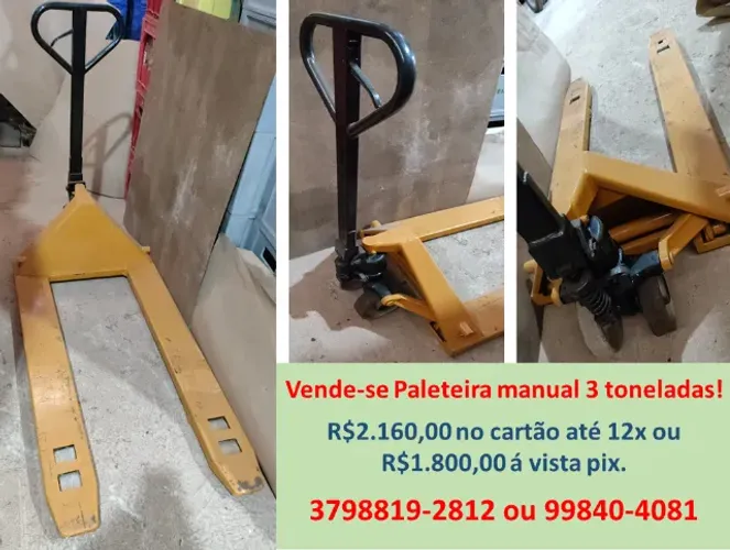 Paleteira manual 3 toneladas