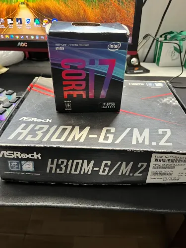 Kit i7 8700 + Placa-mãe ASRock | Completo na Caixa | Suporta M.2 NVMe | DDR4