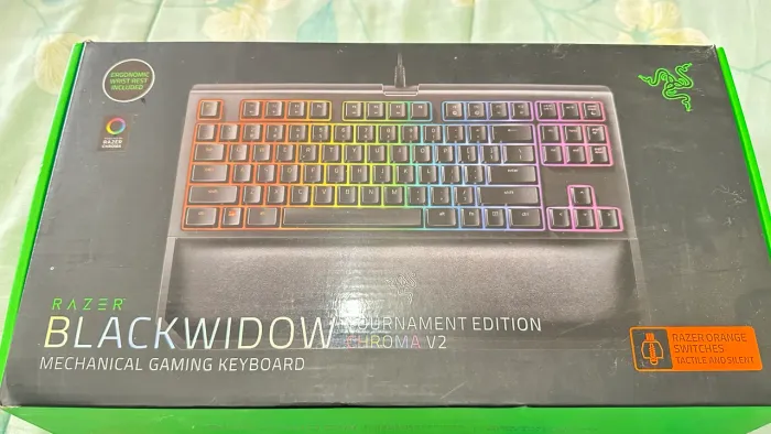 RAZER BLACKWIDOW TOURNAMENT EDITION CHROMA  V2 PRETO! 