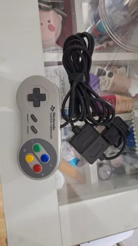 Controle/manete snes super nintendo original com extensor