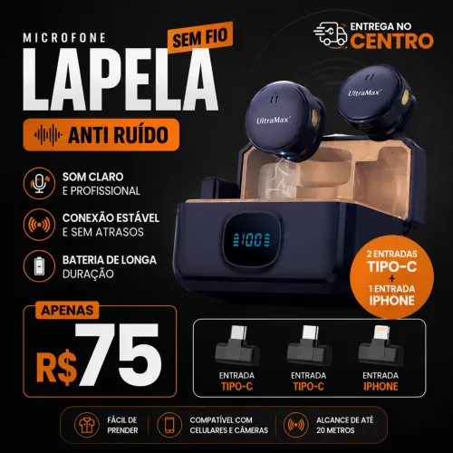 Microfone Lapela