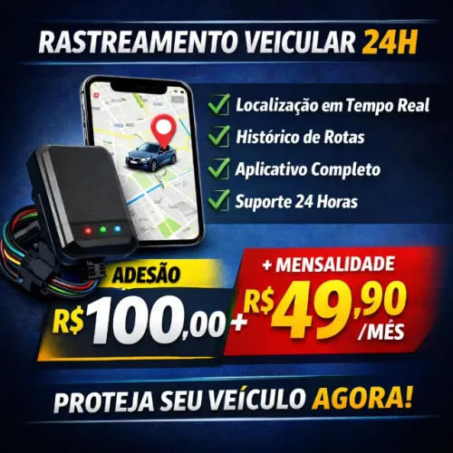 RASTREADOR VEICULAR COMPLETO
