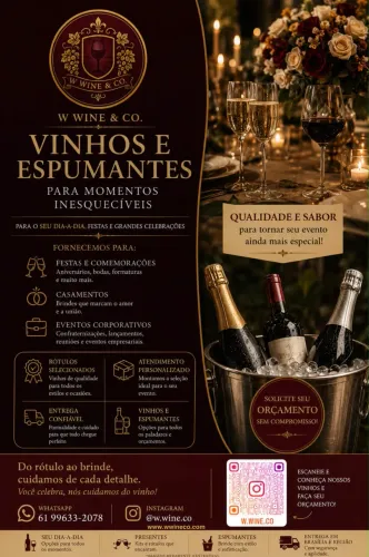 Vinhos e espumantes para seu evento ou dia-a-dia