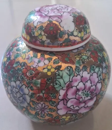 Vaso ou Potiche em Chinês Floral
