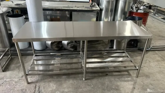 Bancada Inox 1,10m Apoio Produção Restaurante