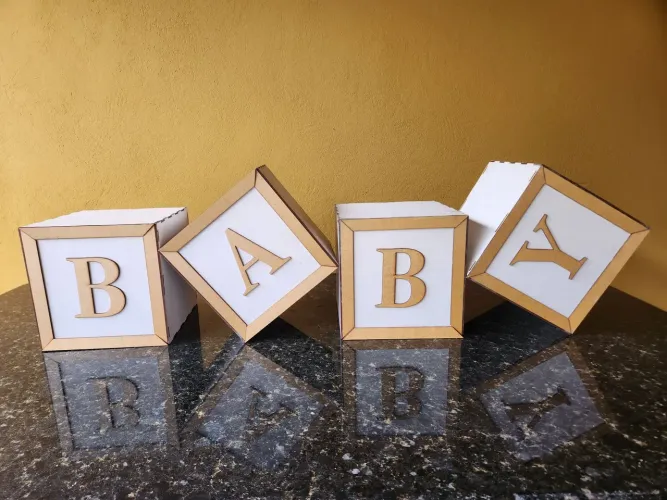 Kit Blocos Chá revelação + Painel