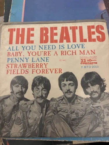 the beatles long play 33 compacto