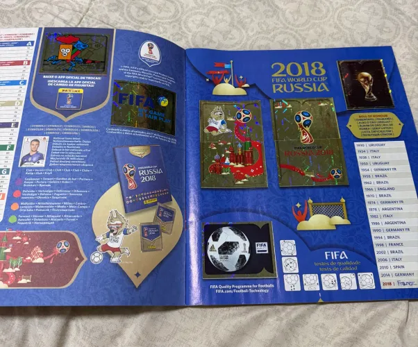 Álbum Copa do Mundo 2018 Completo perfeito