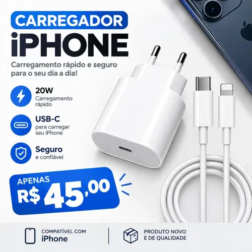 Carregador 25W para Iphone