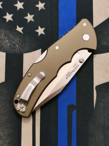 Canivete Cold Steel CODE4 #58PC CLIP POINT BLADE STEEL CPM-S35VN, Satin finish Blade,