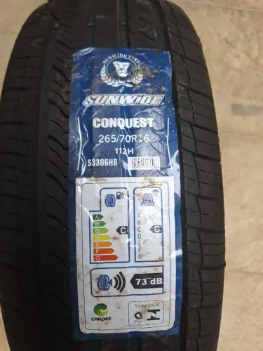 4 PNEUS 265/70 R16 SEM USO TRACMAX e SUNWIDE