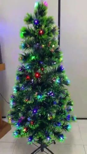Árvore de Natal Fibra Óptica 1,20 Mts