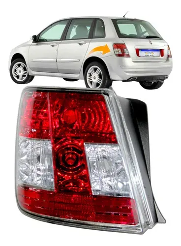 Lanterna Traseira Fiat Stilo 2008 2009 2010 2011 2012 Le Esquerdo/motorista Vermelho