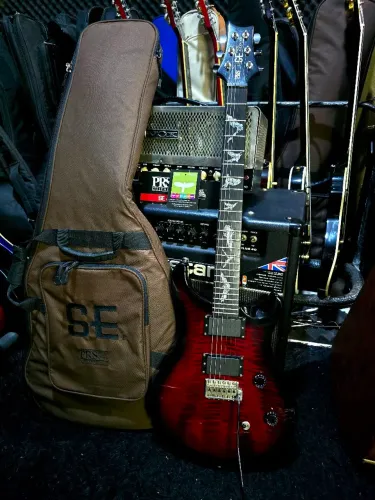 prs se custom 24 Paul Allender Scarlet Red Burst /ñ Gibson epiphone fender ibanez Jackson