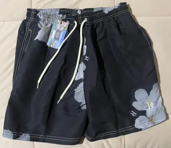 Short de Praia Masculino Purple Yellow - Novo, Tamanho P
