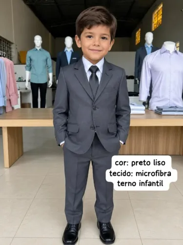 TERNO TAMANHO 16 COR PRETO