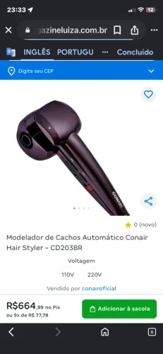 Máquina de cachos Polishop para dar ao seu cabelo o estilo que você desejar 