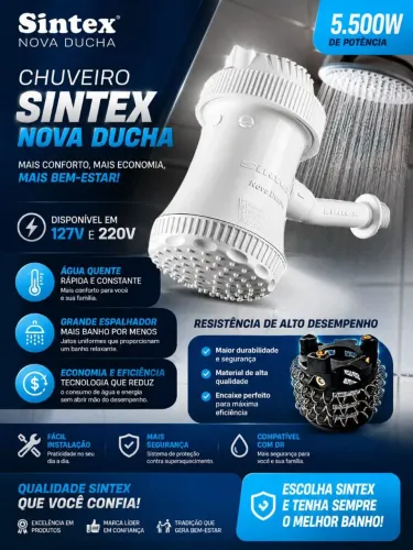Chuveiro sintex 5500w 127v