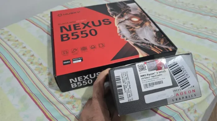 Placa-Mãe Husky Nexus B550, M.2 NVMe, DDR4 3200MHz + Ryzen 3 3200g