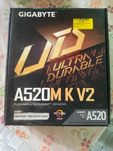 Placa mãe AM4 Gigabyte A520M K V2