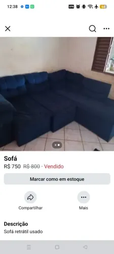 Vendo sofá usado