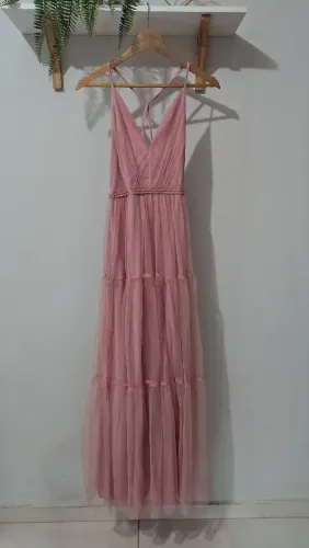 Vendo vestido de festa rosa nude