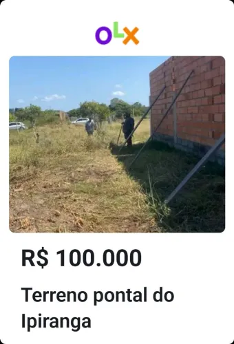 Terreno a 5 minutos da praia